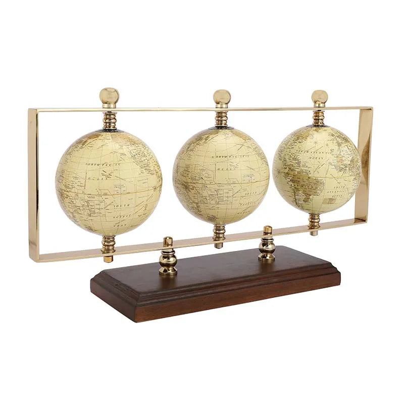 Triple Horizontal Globe Stand | Multiple Colors