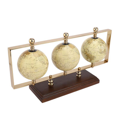 Triple Horizontal Globe Stand | Multiple Colors