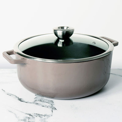 Grey Enamel Cast Iron Sauteuse | 10 Inches Default Title