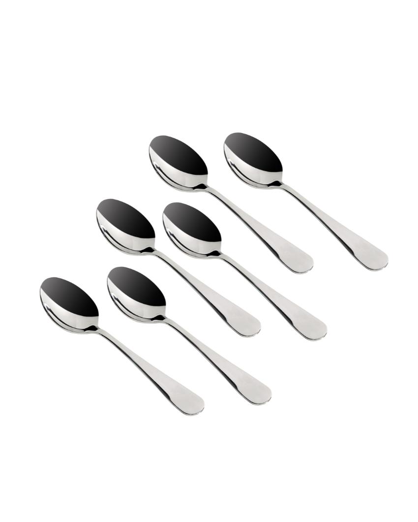 Delicate High-Gloss Stainless Steel Tea Spoon Set | 6 Inches