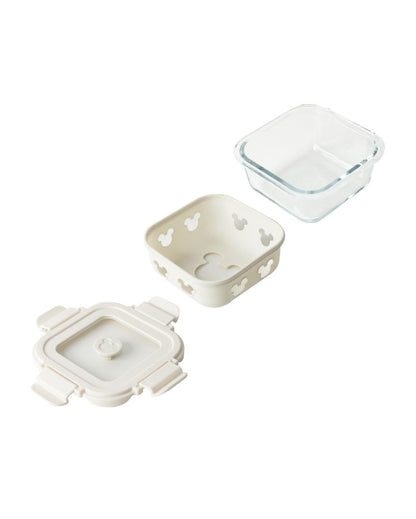 Square Glass Storage Container with Airtight Lid | 5 x 5 x 2 Inches