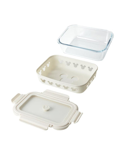 Large Rectangle Glass Storage Container with Airtight Lid | 8 x 6 x 3 Inches