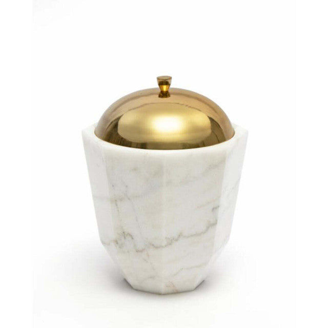 Facet Canister | Marble | 5 inches , 6 inches