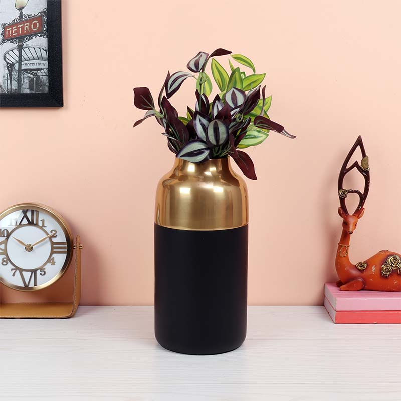 Cylindrical Deidra Wood Small Vase | Multiple Colors