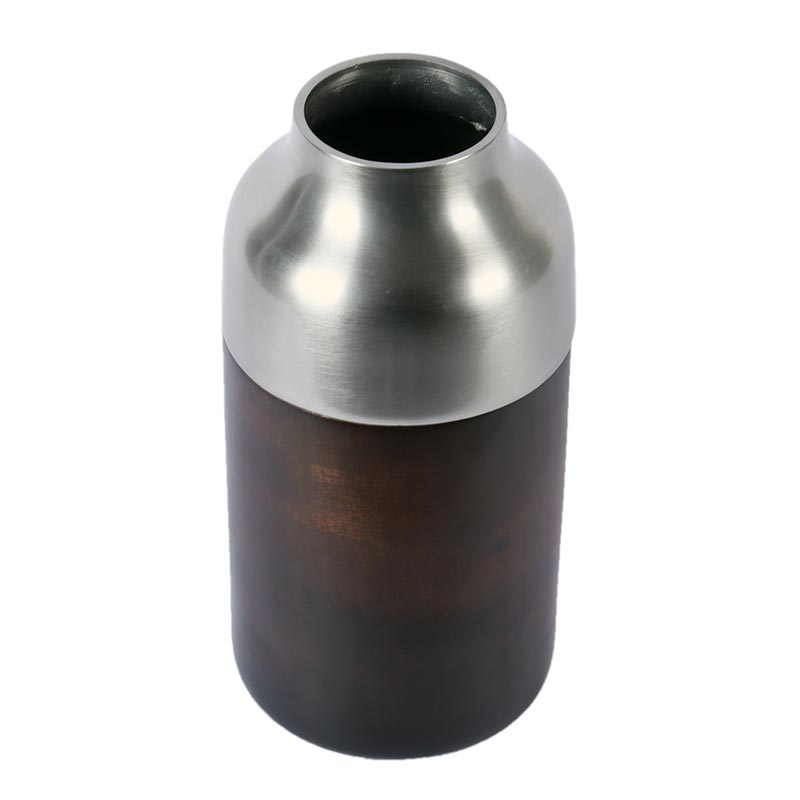 Cylindrical Deidra Wood Large Vase | Multiple Colors