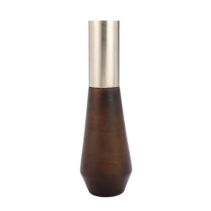 Tall Deidra Wooden & Aliminium Vase | Multiple Colors