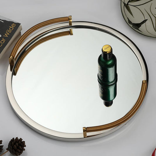Allie Large Mirror Tray | Multiple Colors Gold Silver