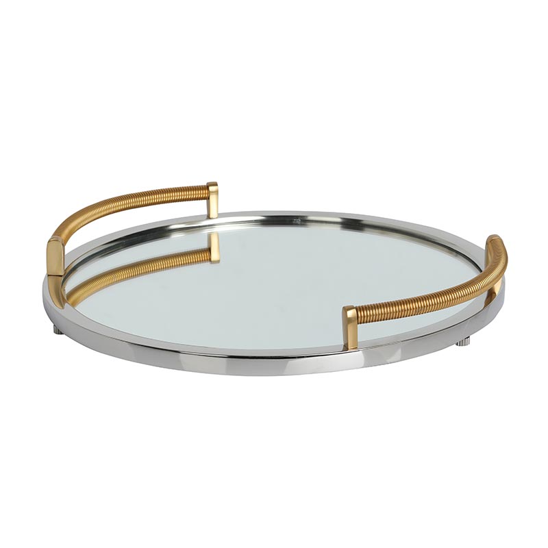 Allie Large Mirror Tray | Multiple Colors Gold Silver