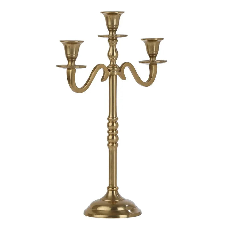 Olen 3 Light Candle Holder | Multiple Colors Gold