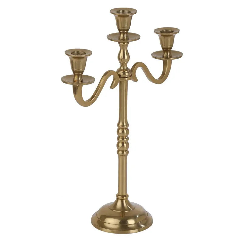 Olen 3 Light Candle Holder | Multiple Colors Gold