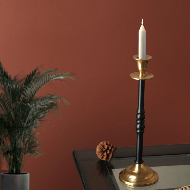 Olen Large Candle Holder | Multiple Colors Black