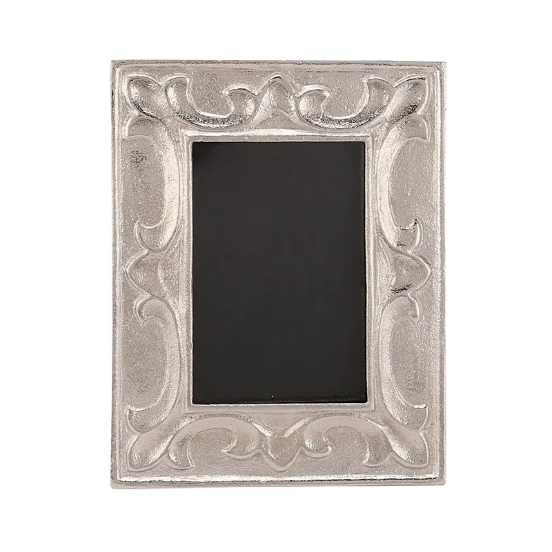 Leaf Pattern Photo Small Frame | Multiple Colors Silver