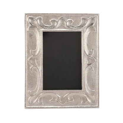 Leaf Pattern Photo Small Frame | Multiple Colors Silver