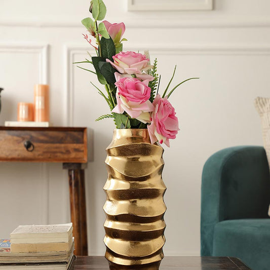 Mila Wave Vase | Multiple Colors Gold