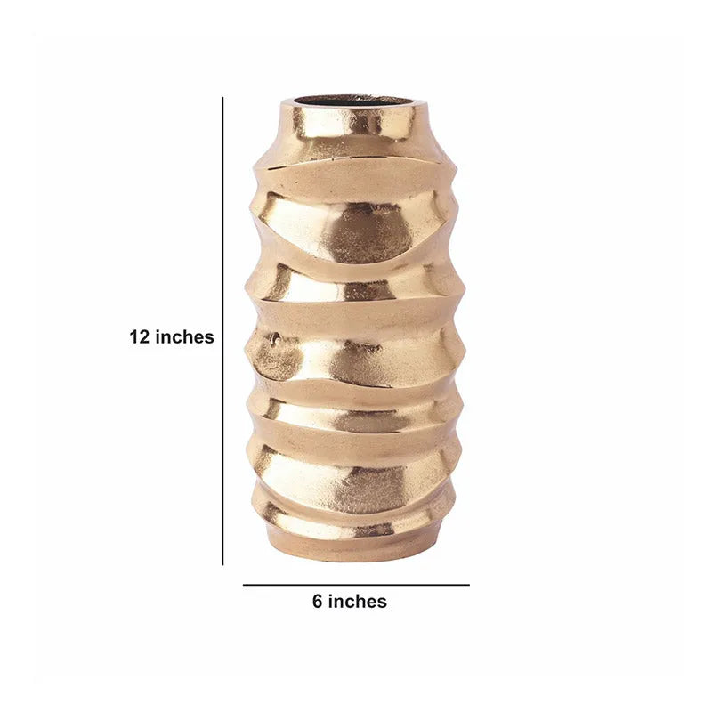 Mila Wave Vase | Multiple Colors Gold