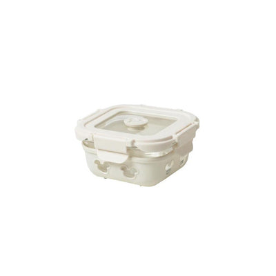 Square Glass Storage Container with Airtight Lid | 5 x 5 x 2 Inches