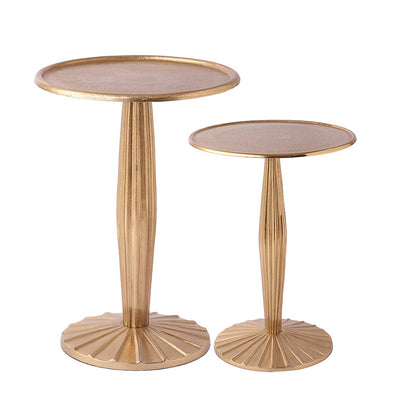 Radiant Gold Duo Side Table | 17 Inch, 22 Inch, 17 & 22 Inch 17 & 22 Inch