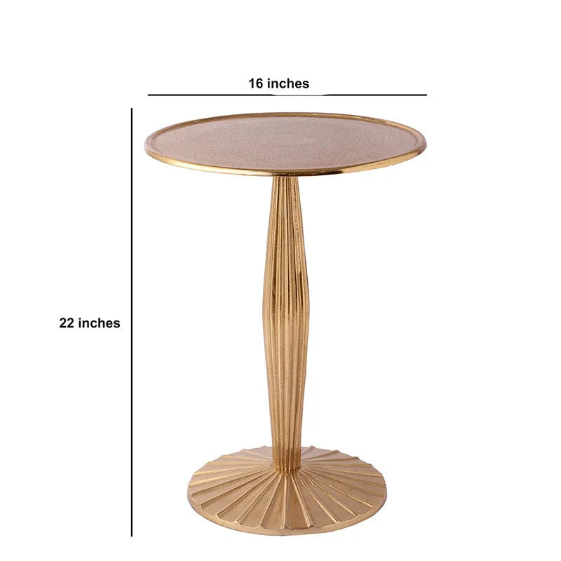 Radiant Gold Duo Side Table | 17 Inch, 22 Inch, 17 & 22 Inch 22 Inch