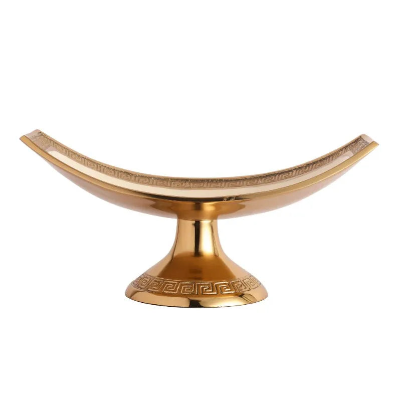 Classic Versace Design Platter  | Multiple Colors Ivory & Gold