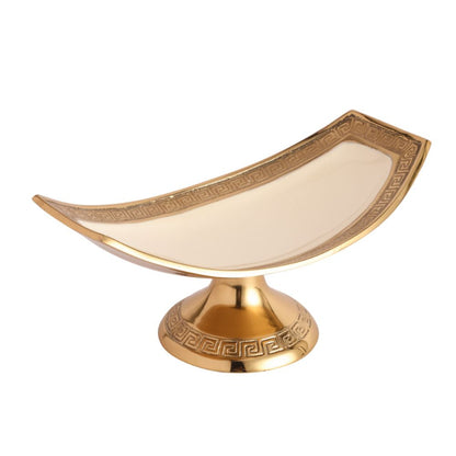 Classic Versace Design Platter  | Multiple Colors Ivory & Gold