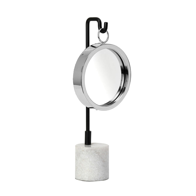 Floating Marble Mirror | Multiple Colors Silver