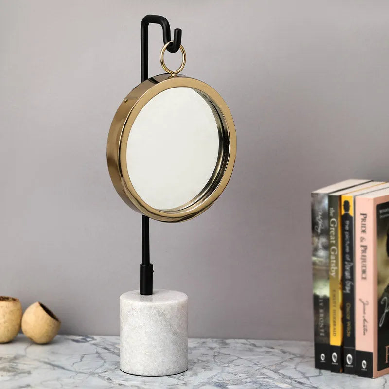 Floating Marble Mirror | Multiple Colors Gold