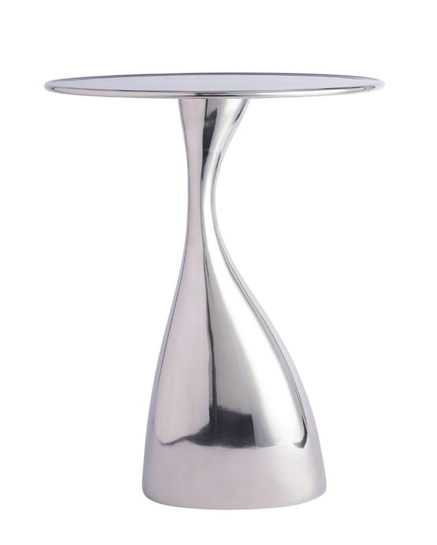 Elegant Aluminium Design Side Table | 14 x 18 inches