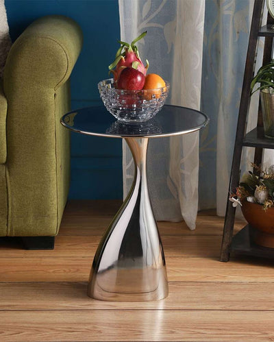 Elegant Aluminium Design Side Table | 14 x 18 inches