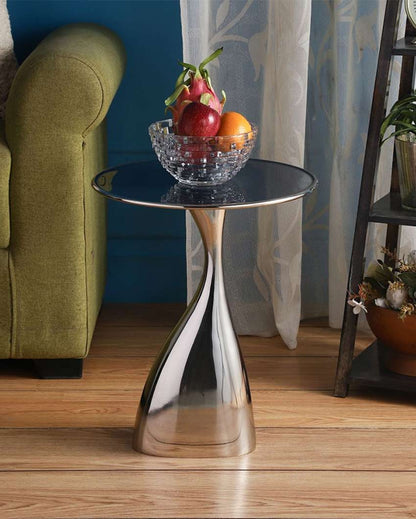 Elegant Aluminium Design Side Table | 14 x 18 inches