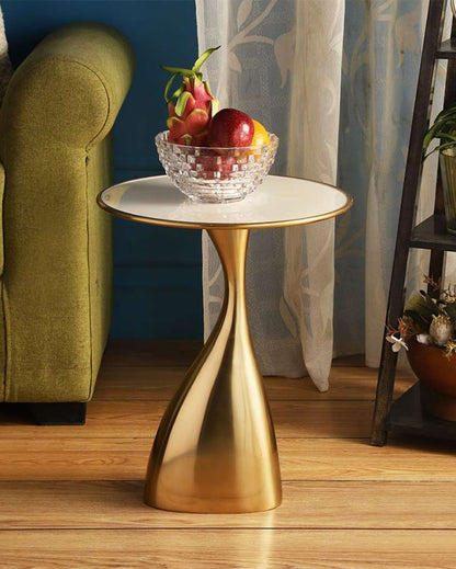 Elegant Aluminium Design Side Table | 14 x 18 inches