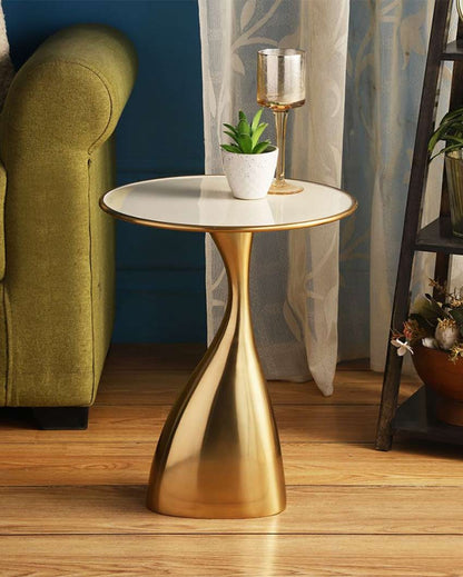 Elegant Aluminium Design Side Table | 14 x 18 inches