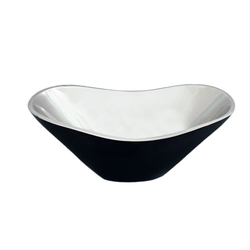 Opulent Oval Bowl Silver