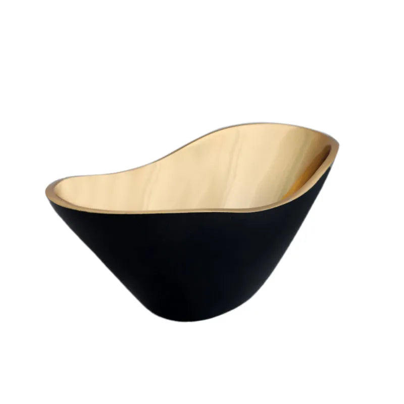 Opulent Oval Bowl Gold