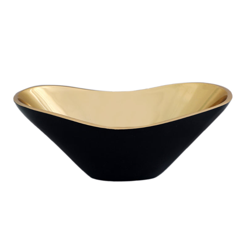 Opulent Oval Bowl Gold