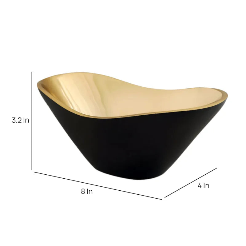 Opulent Oval Bowl Gold