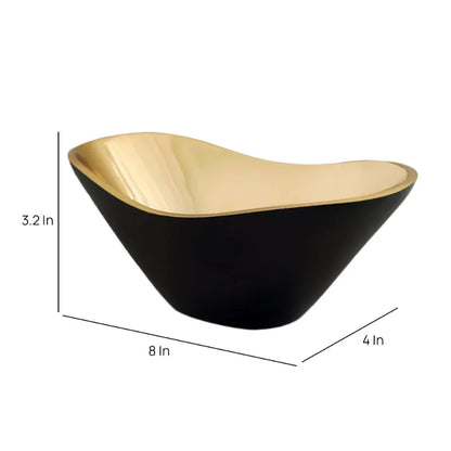 Opulent Oval Bowl Gold