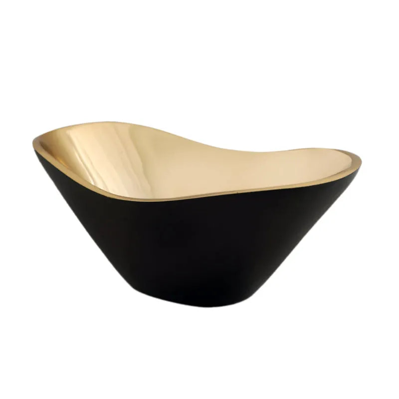 Opulent Oval Bowl Gold