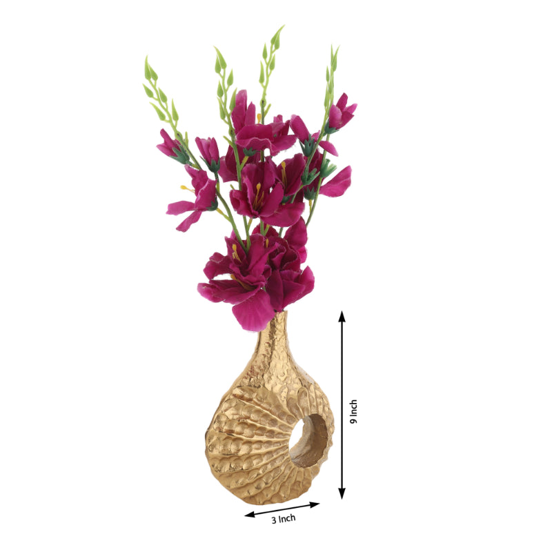 Seashell Serenity Vase Gold