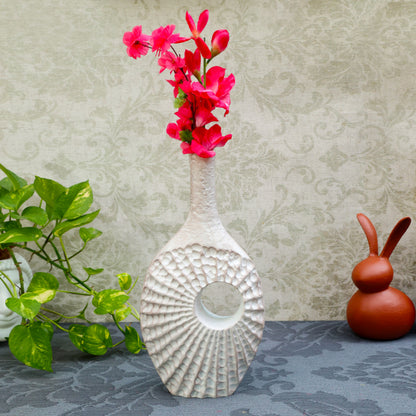 Serenity Seashell Vase Off White