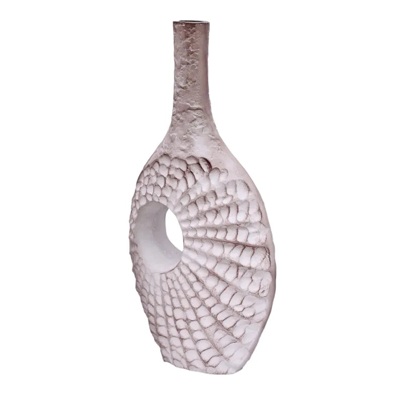 Serenity Seashell Vase Off White