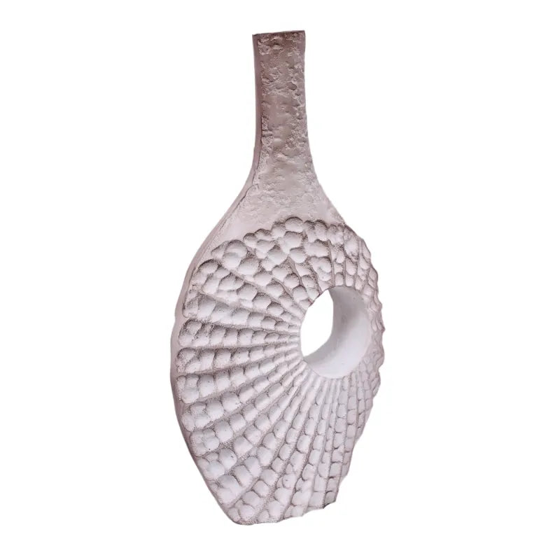 Serenity Seashell Vase Off White