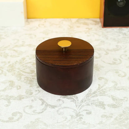 The Artisan's Stripes- Trinket Brown Box | 4.8 Inches, 6 Inches 6 Inches