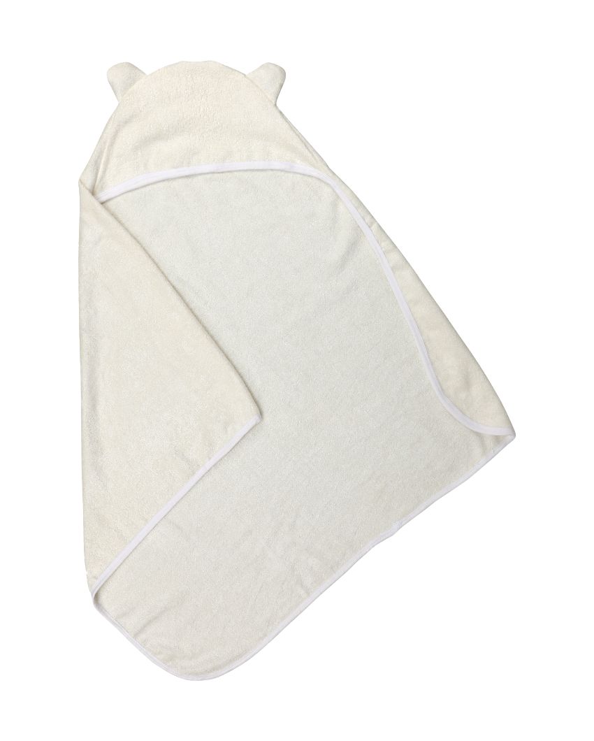 Bamboo Baby Hooded Towel | 500 GSM Off White