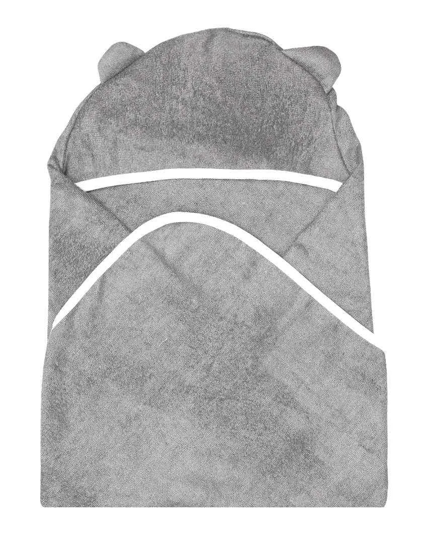 Bamboo Baby Hooded Towel | 500 GSM Grey