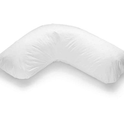 Cozy Fossflakes Side Sleeper L-Shaped Body Sleepers White Pillow and Cover | 30 x 26 x 14 inches