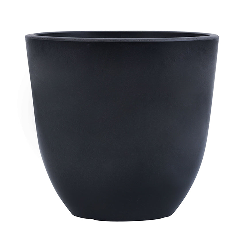 Elegant Black FRP Pots with Modern Design Without Plant | Set of 4 | 5 x 5 inches