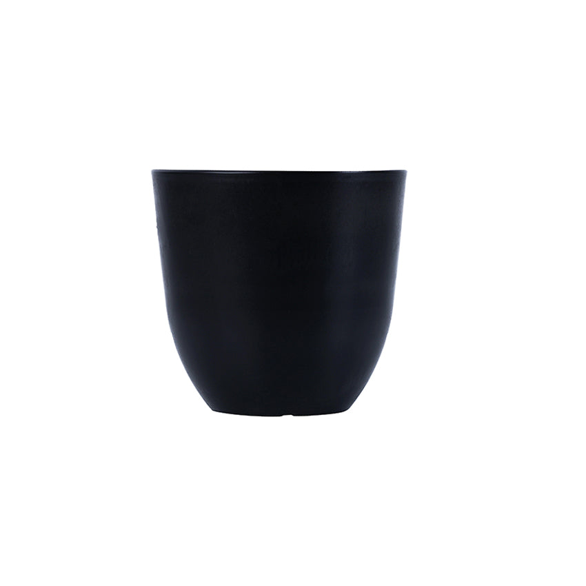Elegant Black FRP Pots with Modern Design Without Plant | Set of 4 | 5 x 5 inches
