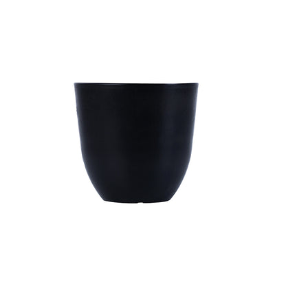 Elegant Black FRP Pots with Modern Design Without Plant | Set of 4 | 5 x 5 inches