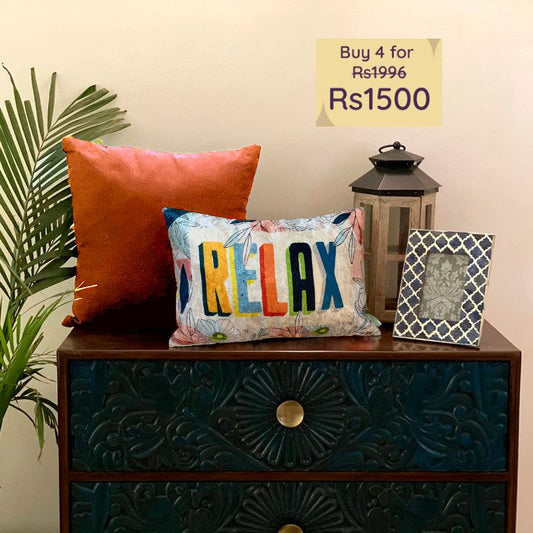 Relax Cushion Velvet Cover | 12 x 18 Inches