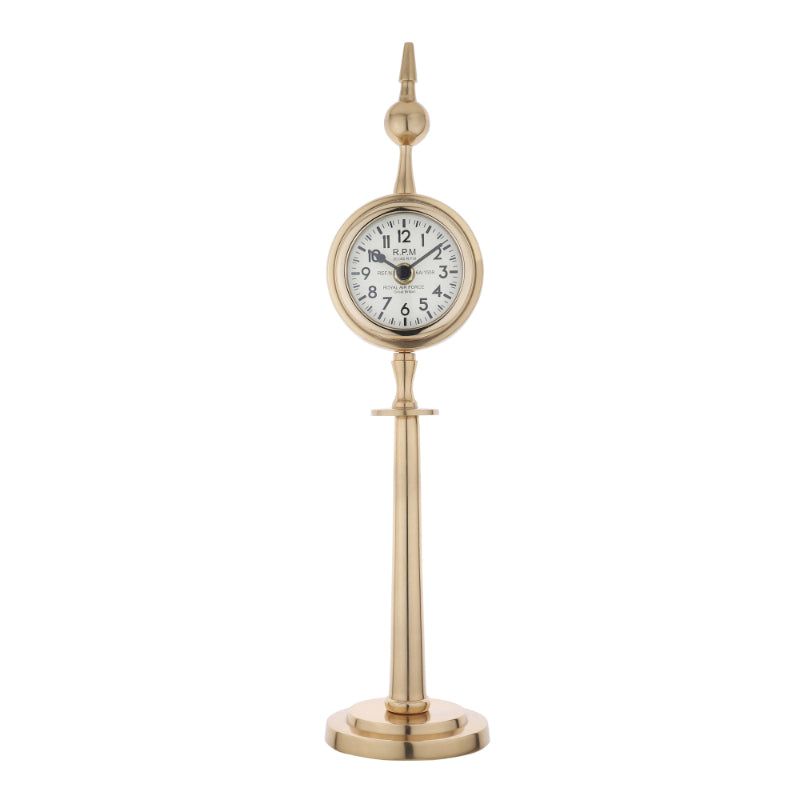 Majestic Spire Clock Gold